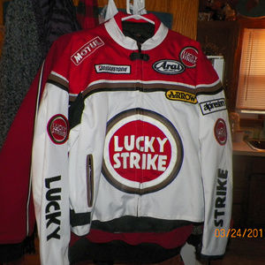 Lucky Strike Team Motorcycle Racing Jacket COOL!!